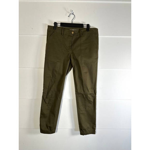 Veronica Beard Pants - Veronica‎ Beard Field Cargo Pants Crop womens 8 olive green twill